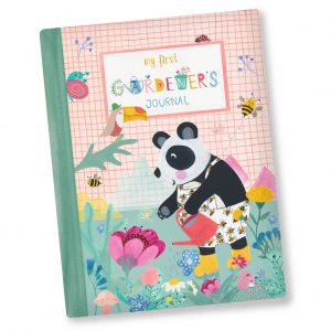 stationary my first gardeners journal illustration books illustratie gouache watercolor utrecht illustratie mock up global talent search 2018 flowers bloemen bij bee handlettering pandabeer animals dieren kinderboek children's book
